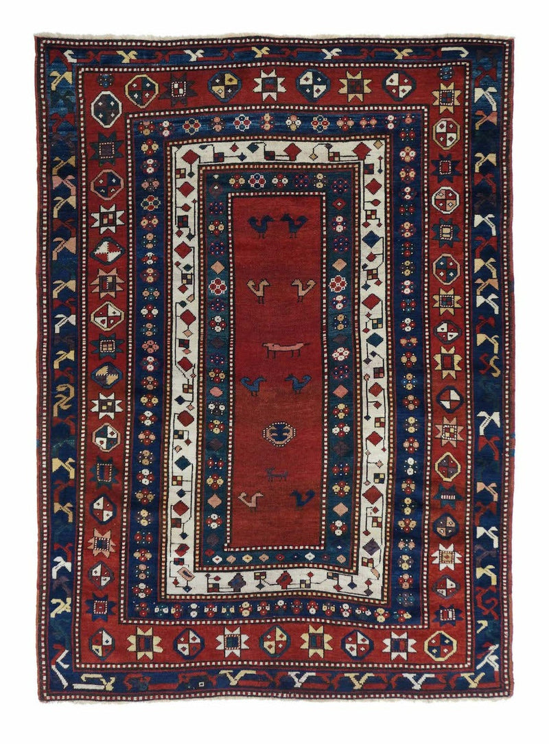 Antique Caucasian Kazak Rug 4'11'' x 7'0''