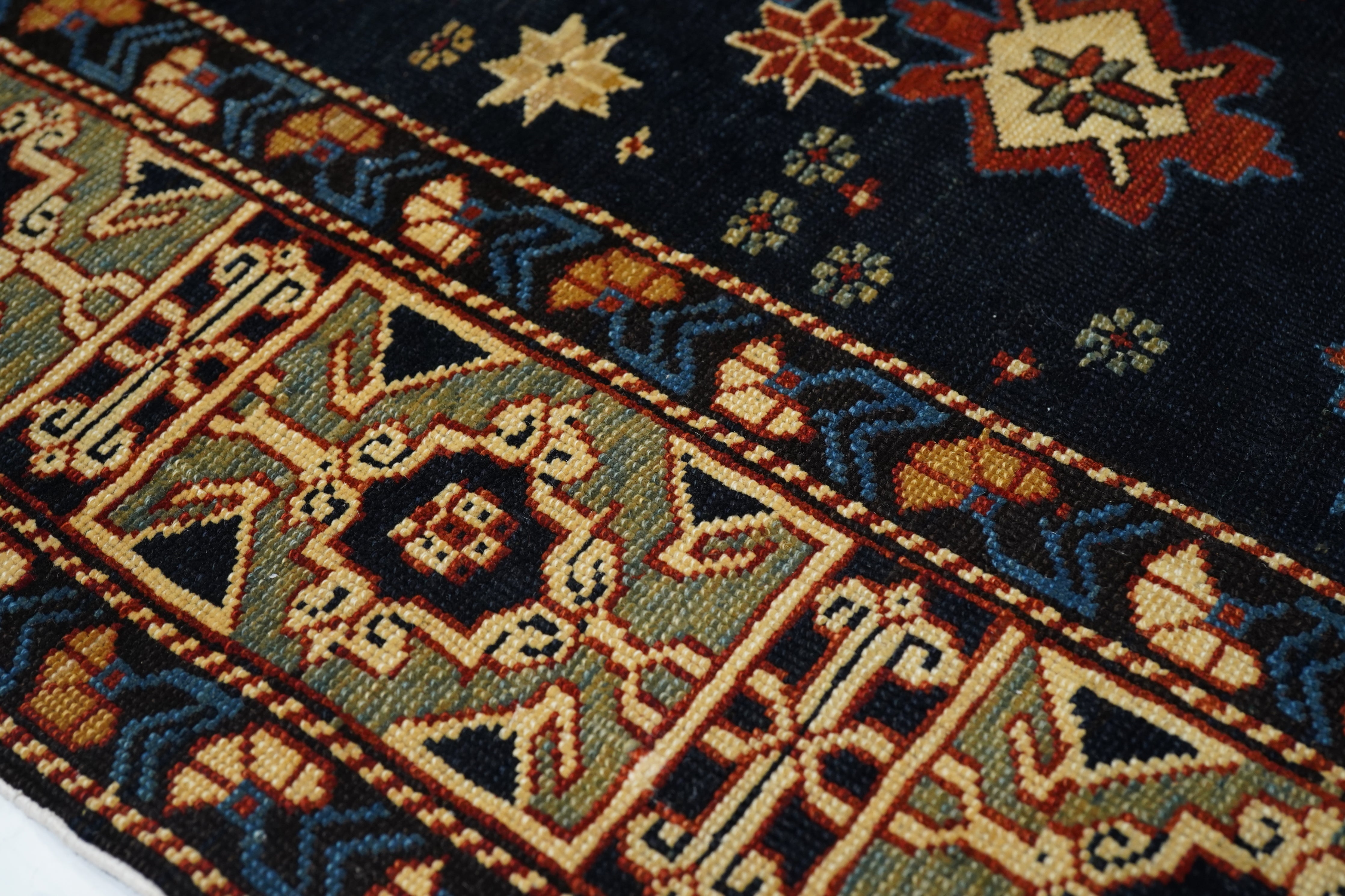 Antique Caucasian Shirvan Rug 3'9'' x 7'1''