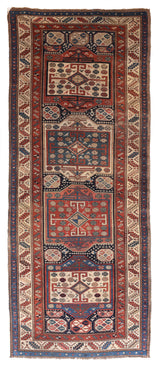 Antique Caucasian Runner 3'7'' x 9'3''