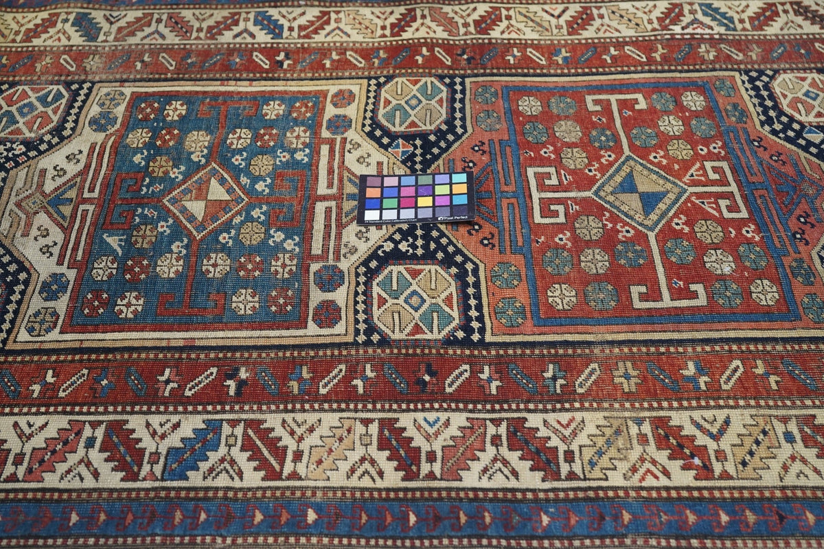 Antique Caucasian Runner 3'7'' x 9'3''