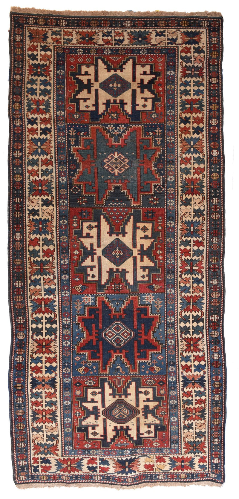 Antique Caucasian Shrivan Rug 4'0