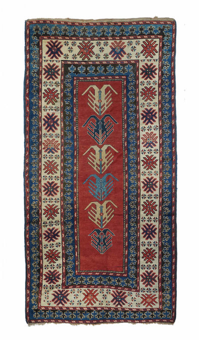 Antique Caucasian Kazak Rug 5'2'' x 10'1''