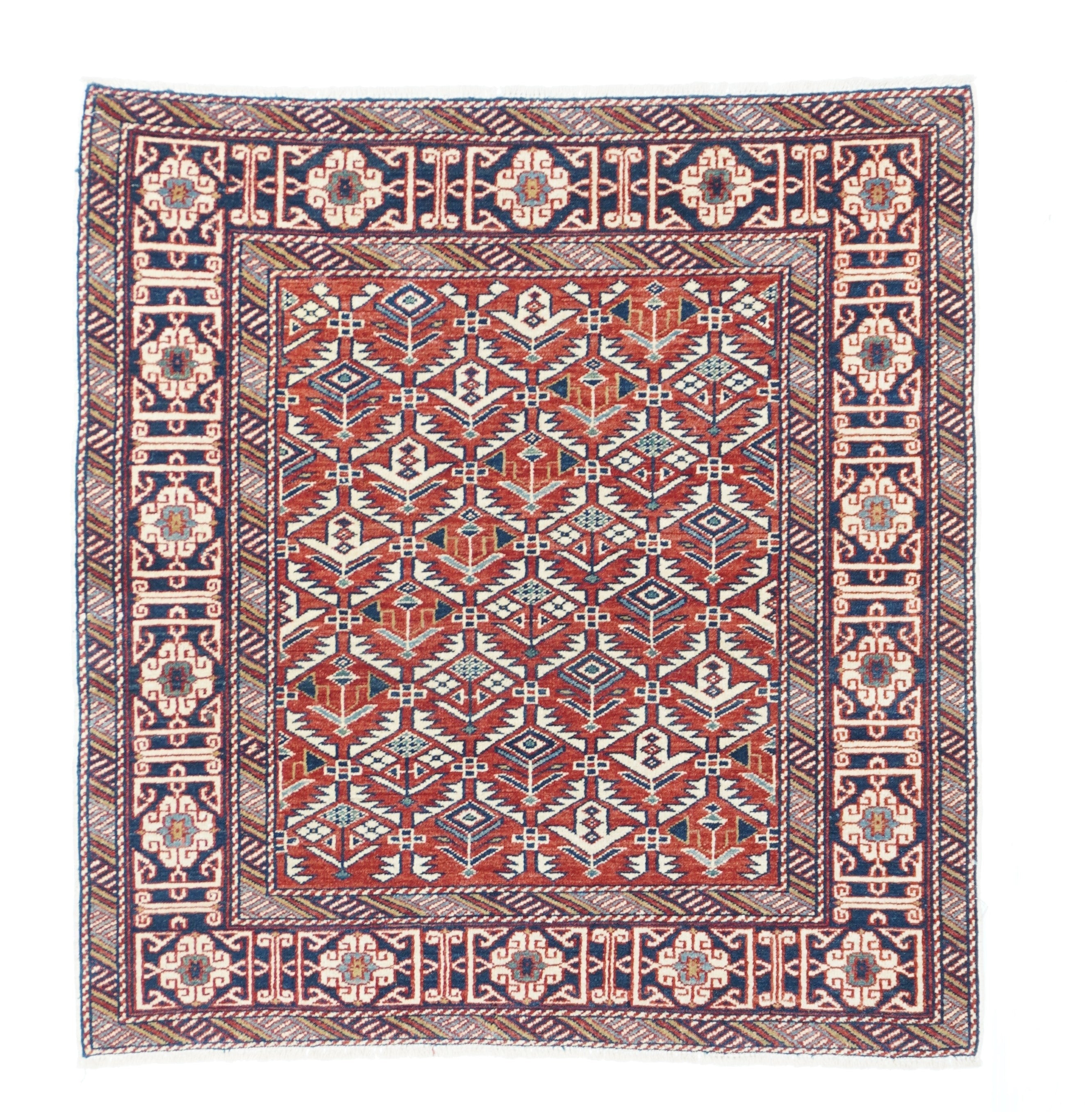 Antique Shrivan Rug 3'2'' x 3'4''