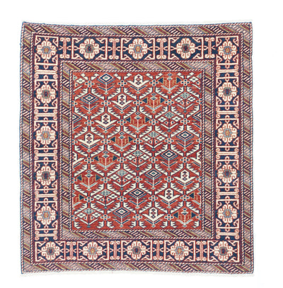 Antique Caucasian Shrivan Rug 3'2'' x 3'4''