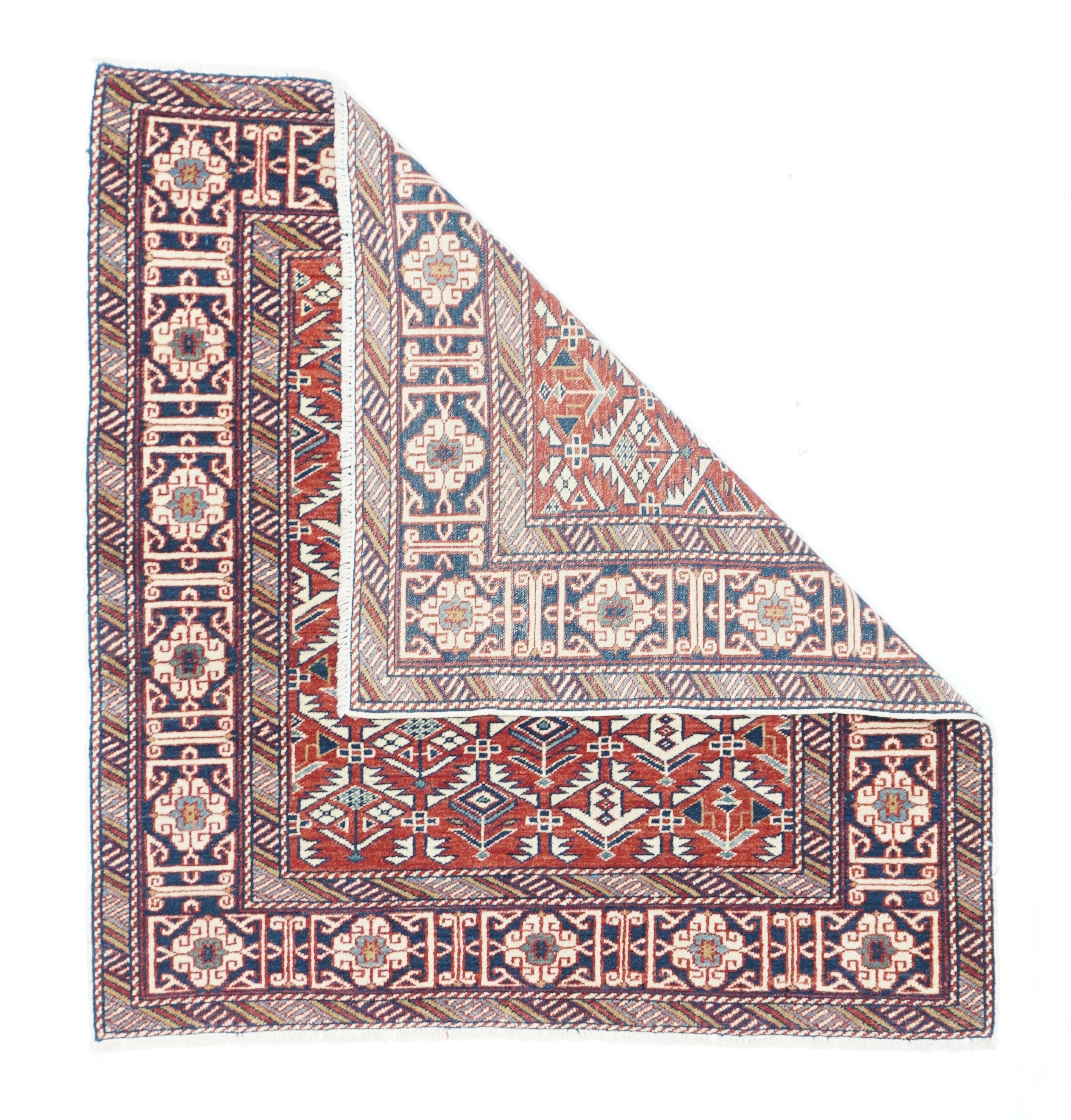 Antique Caucasian Shrivan Rug 3'2'' x 3'4''