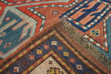Antique Caucasian Kazak Rug 3'11'' x 8'7''