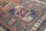 Antique Caucasian Kazak Rug 3'11'' x 8'7''