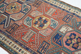 Antique Caucasian Kazak Rug 3'11'' x 8'7''