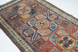 Antique Caucasian Kazak Rug 3'11'' x 8'7''
