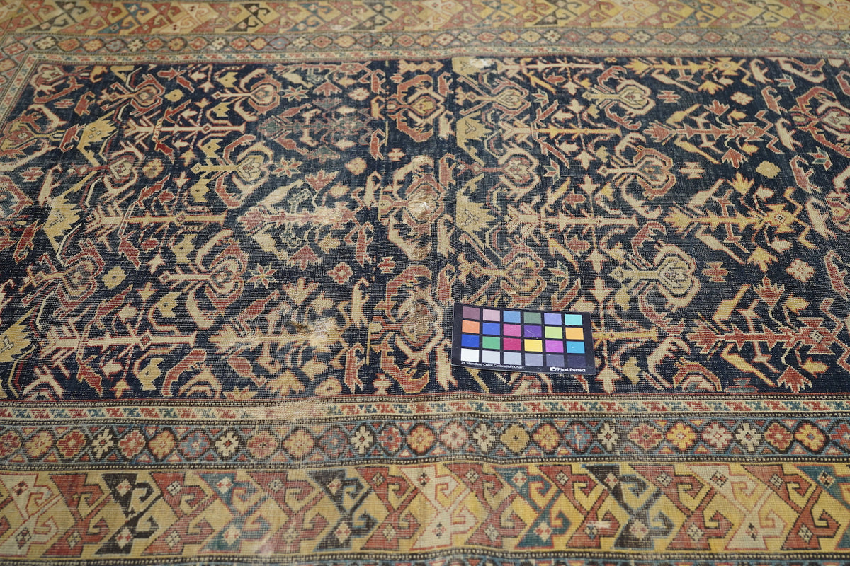 Antique Caucasian Shirvan Rug 4'3'' x 5'5''