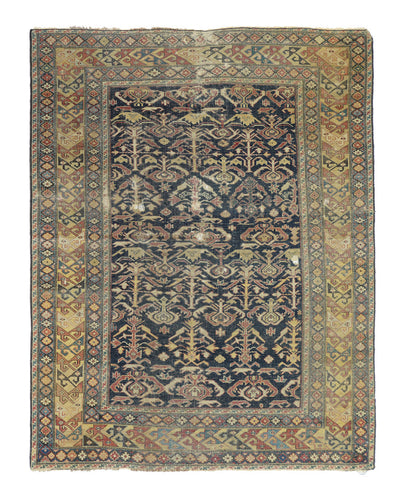 Antique Caucasian Shirvan Rug 4'3'' x 5'5''