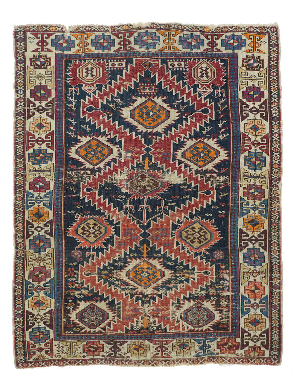 Antique Shirvan Caucasian Rug 3'7'' x 4'6''