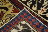 Vintage Caucasian Shirvan Rug 3'3'' x 5'10''