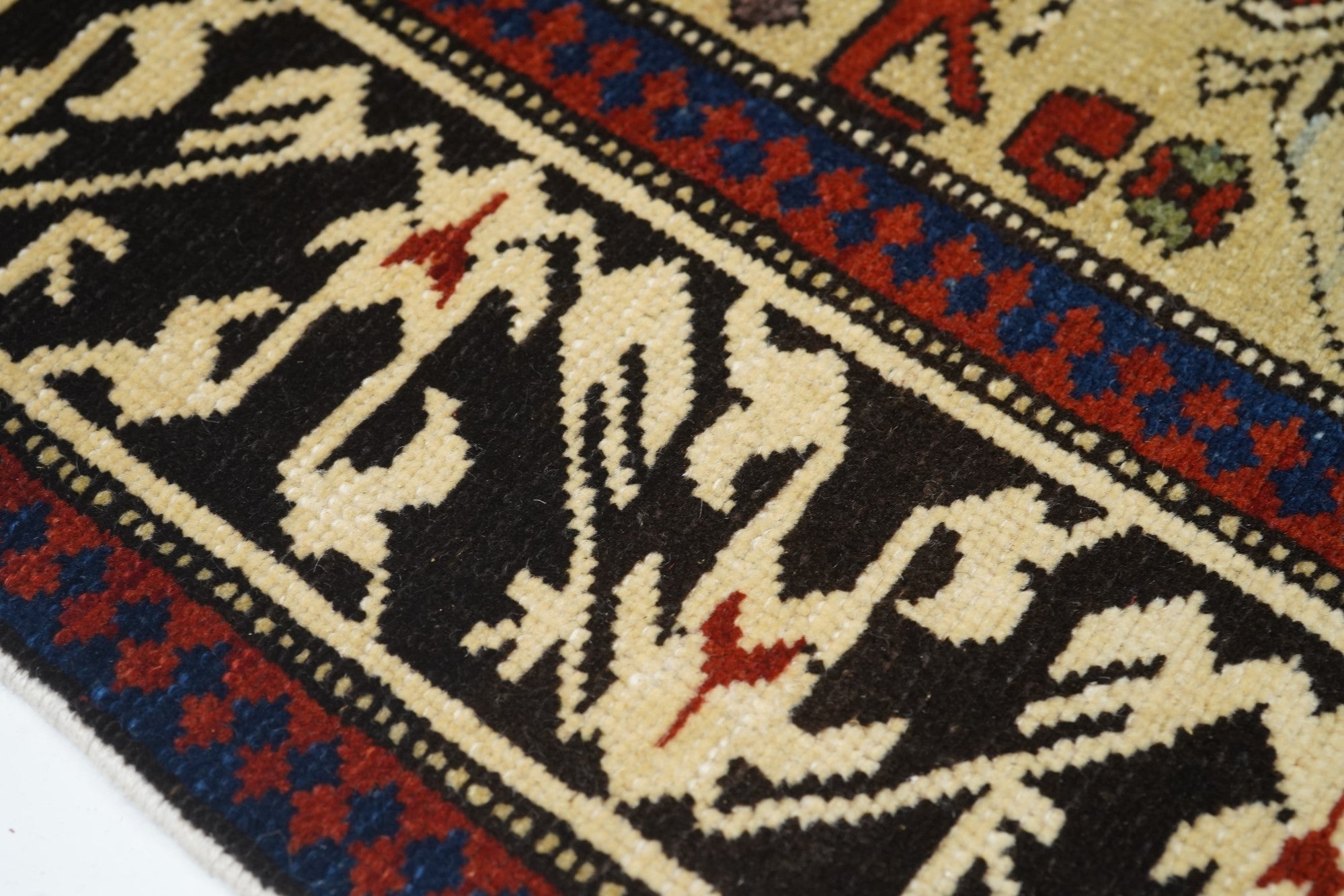 Vintage Caucasian Shirvan Rug 3'3'' x 5'10''