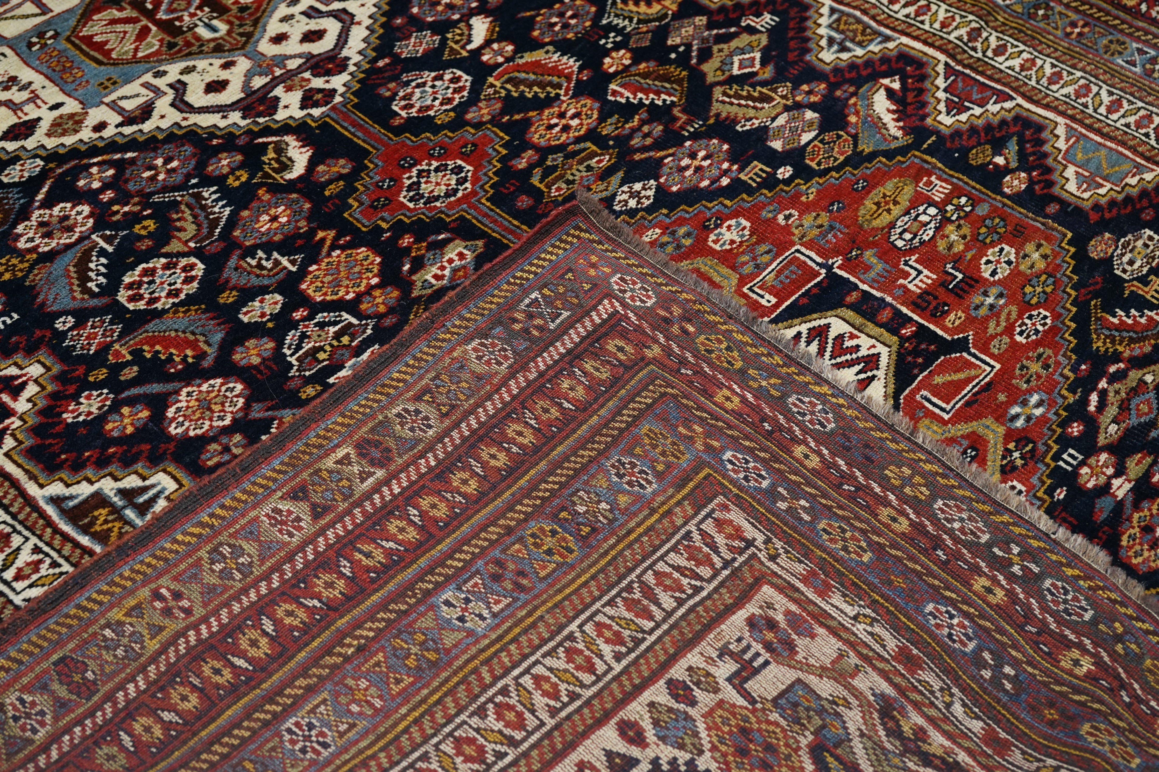 Antique Khamseh Tribal Rug 5'8'' x 9'3''