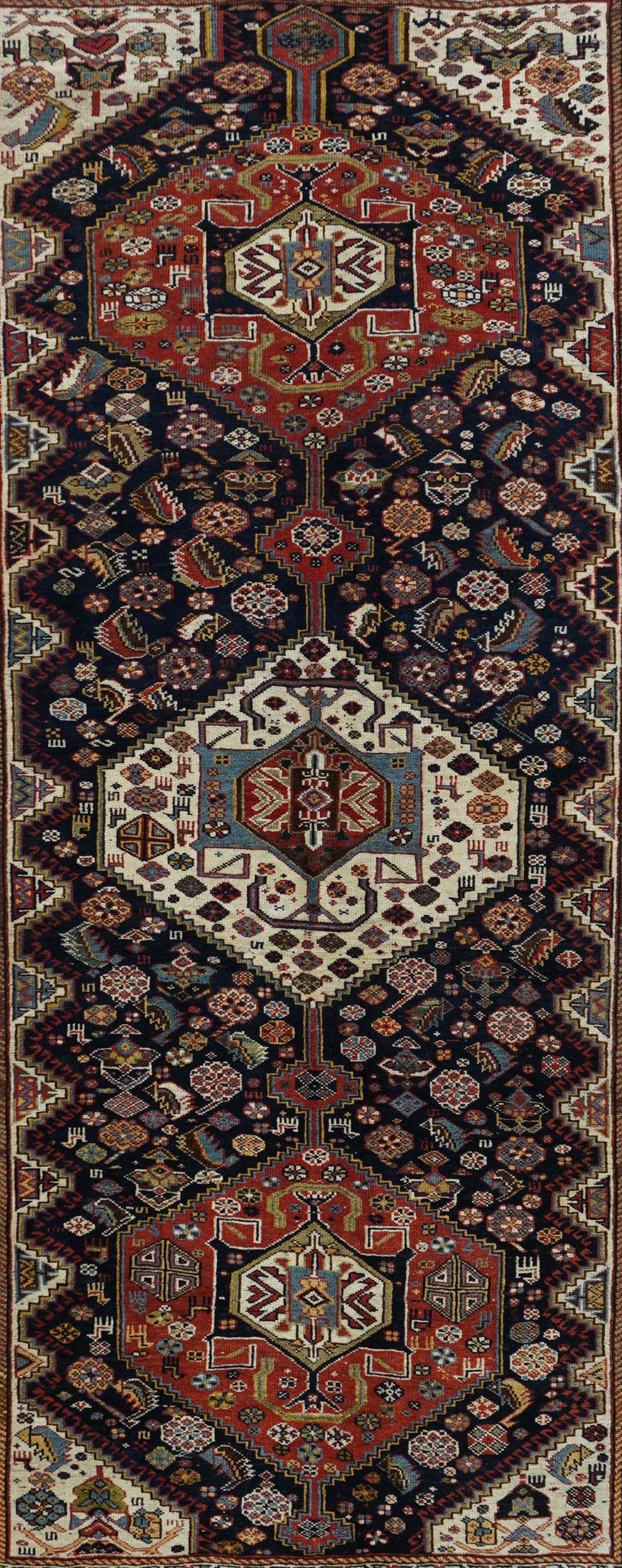 Antique Khamseh Tribal Rug 5'8'' x 9'3''