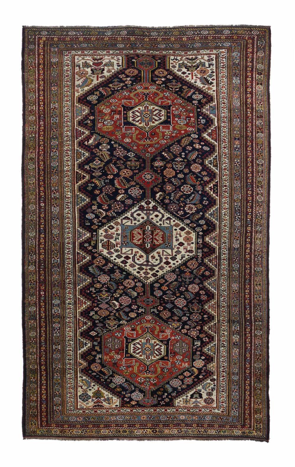 Antique Khamseh Tribal Rug 5'8'' x 9'3''