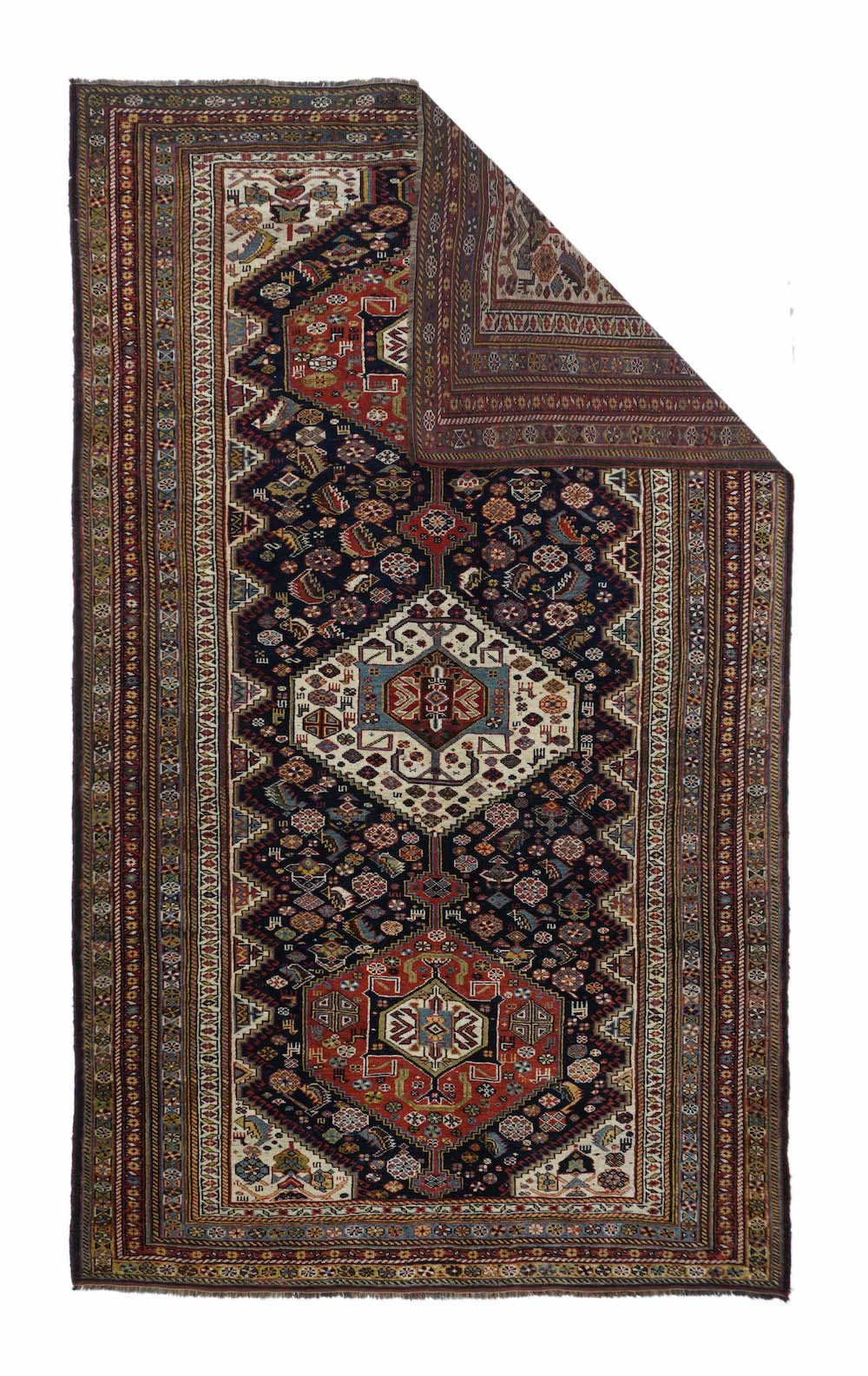 Antique Khamseh Tribal Rug 5'8'' x 9'3''