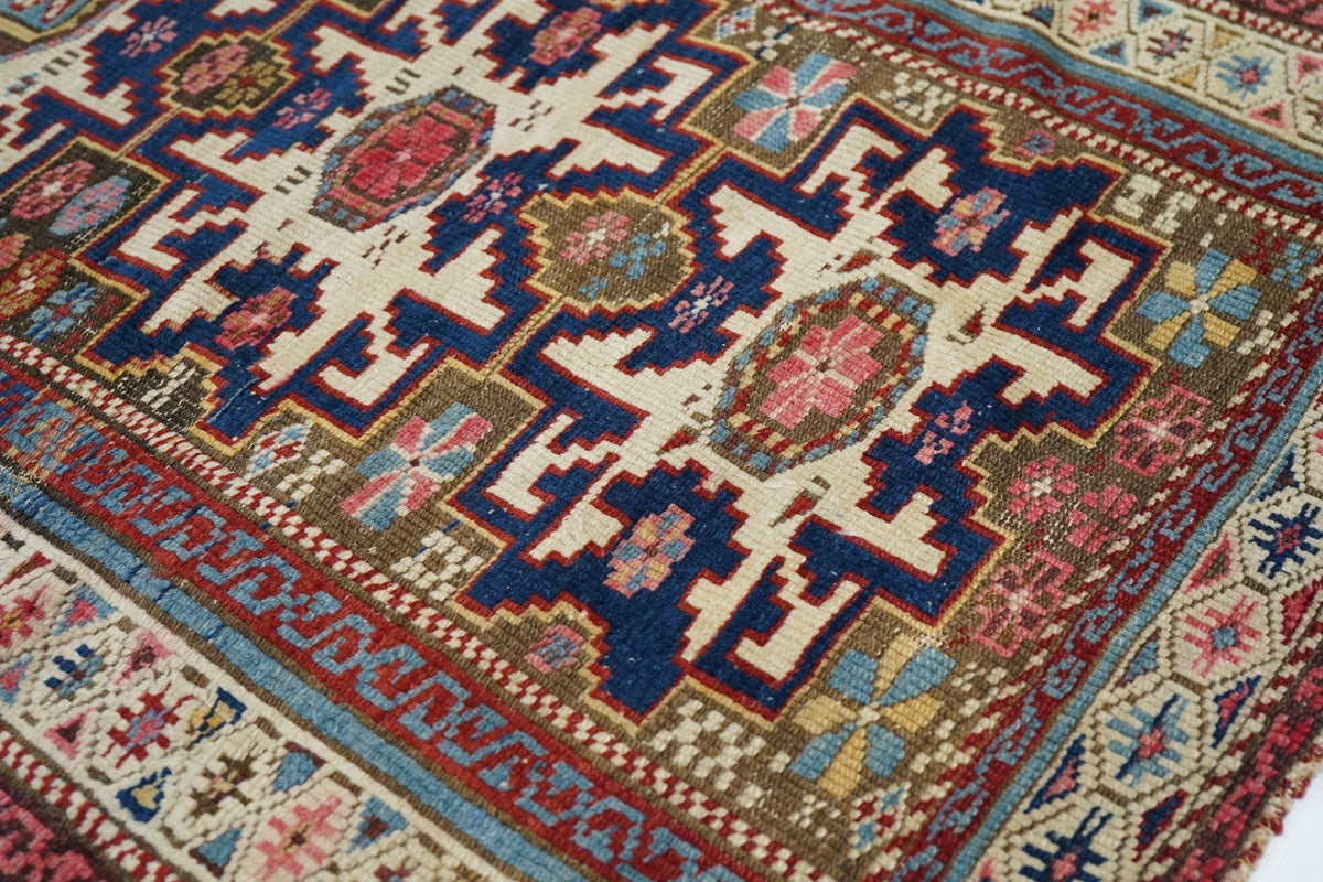 Antique Caucasian Shirvan Rug 2'7'' x 3'2''