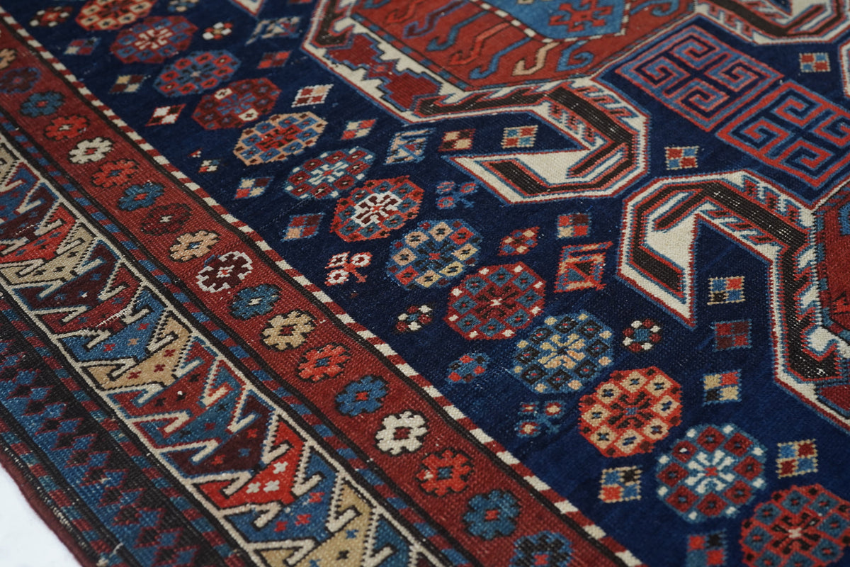 Antique Caucasian Shirvan Rug 3'6'' x 5'5''