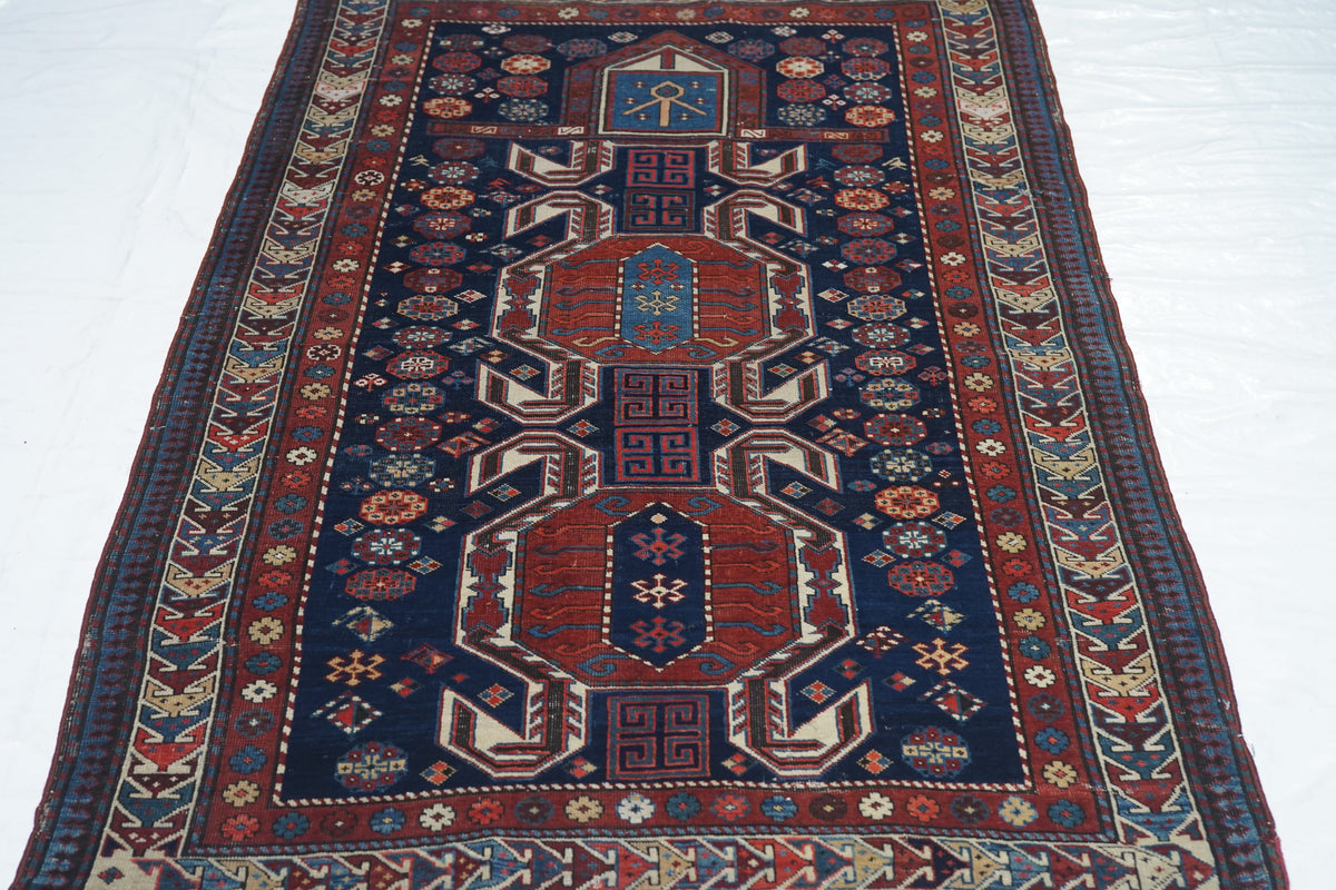 Antique Caucasian Shirvan Rug 3'6'' x 5'5''