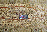 Extremely Fine Vintage Silk Turkish Hereke Rug 3'4'' x 5'0''