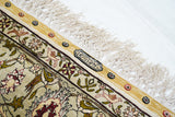 Extremely Fine Vintage Silk Turkish Hereke Rug 3'4'' x 5'0''