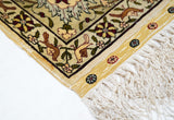 Extremely Fine Vintage Silk Turkish Hereke Rug 3'4'' x 5'0''