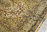 Extremely Fine Vintage Silk Turkish Hereke Rug 3'4'' x 5'0''