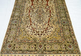 Extremely Fine Vintage Silk Turkish Hereke Rug 3'4'' x 5'0''