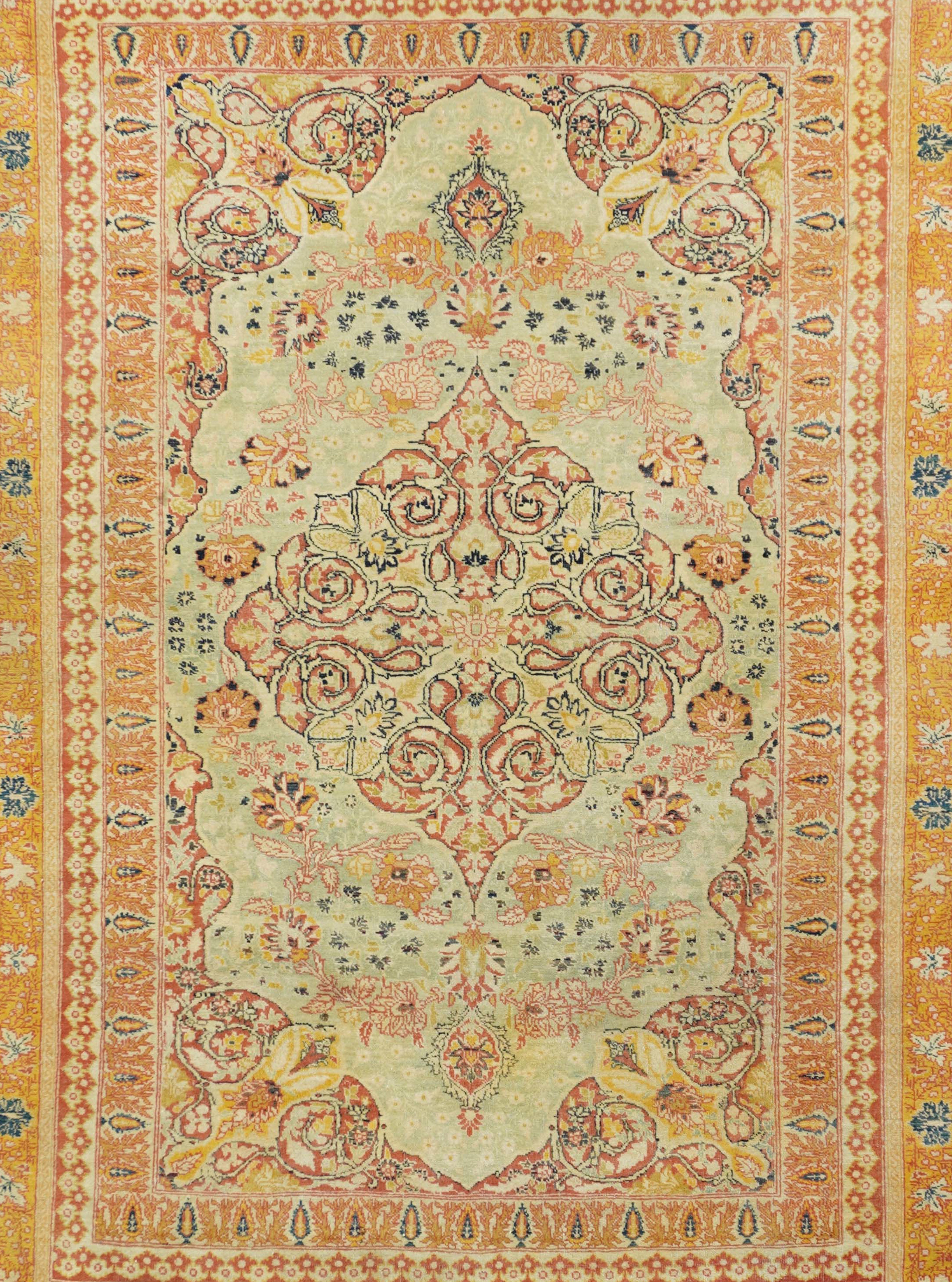Antique Tabriz Haji Jalili Rug 4'4'' x 6'4''