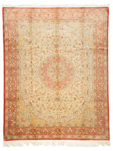 Extremely Fine Vintage Silk  Qum Rug 8'0'' x 10'0''