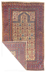 Antique Caucasian Daghestan Shirvan Rug 3'1'' x 4'3''
