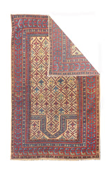 Antique Caucasian Daghestan Shirvan Rug 3'1'' x 4'3''