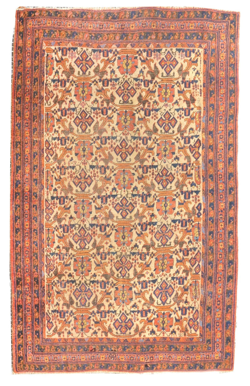 Antique Tribal Afshar Rug 4'11'' x 6'8''