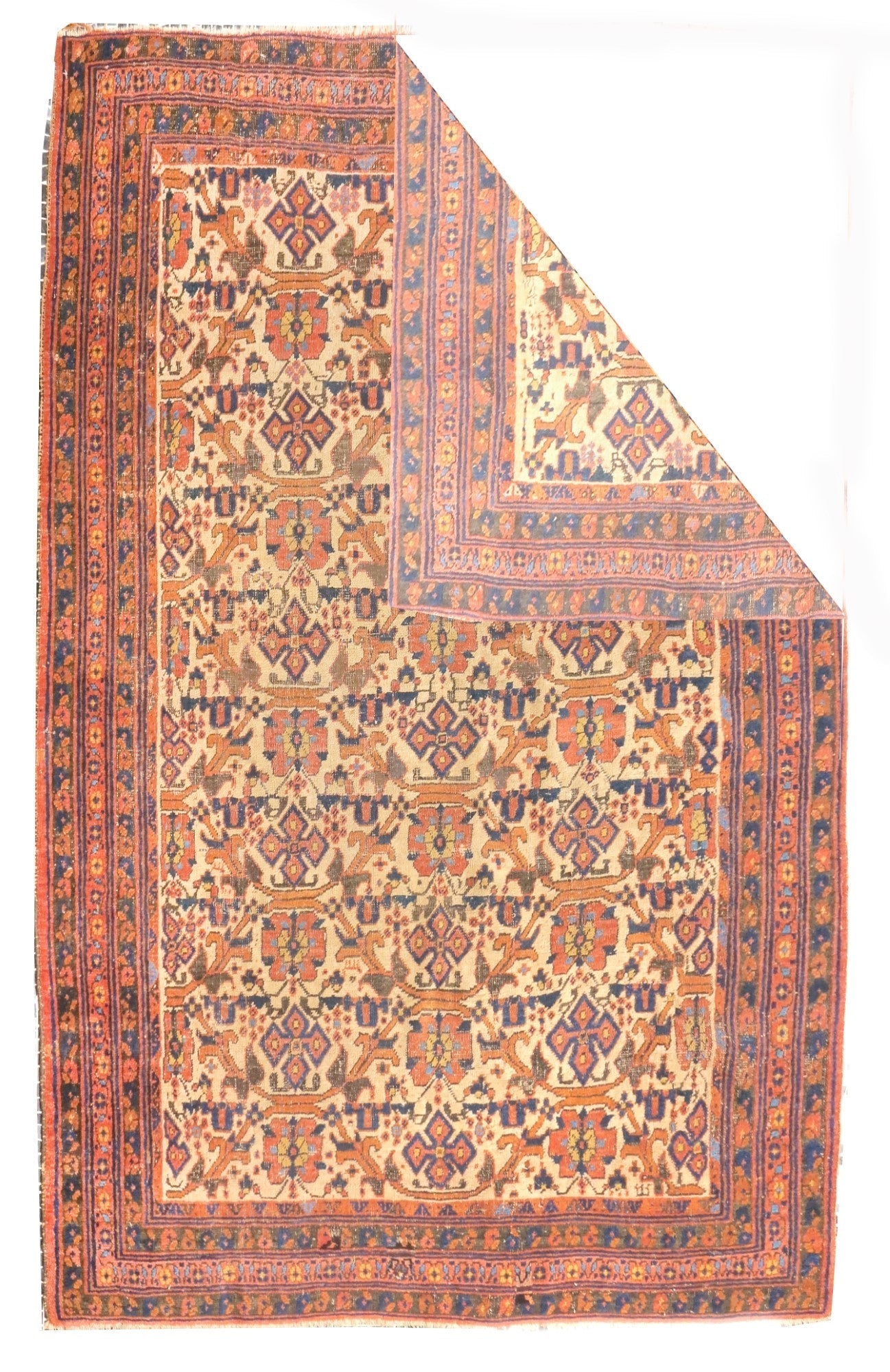 Antique Tribal Afshar Rug 4'11'' x 6'8''