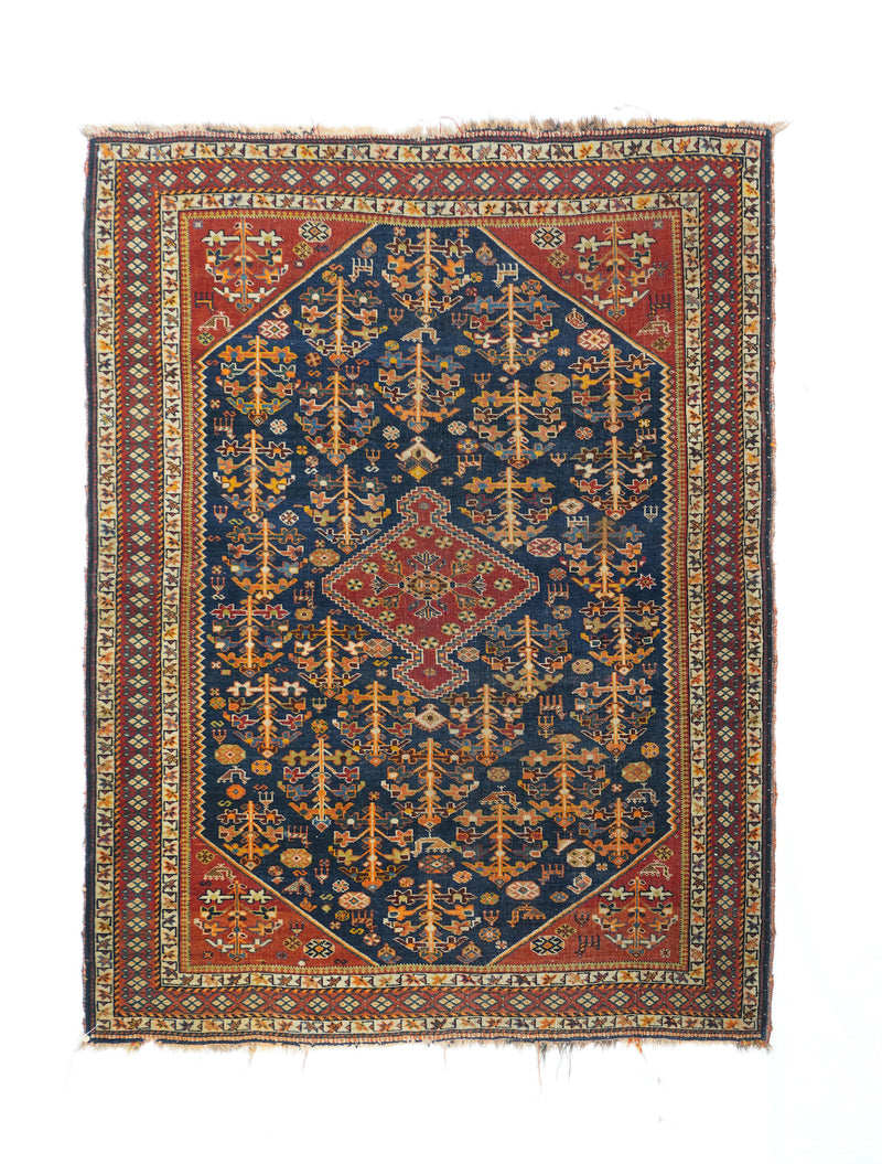 Antique Qashqai Rug 3'8'' x 4'10''