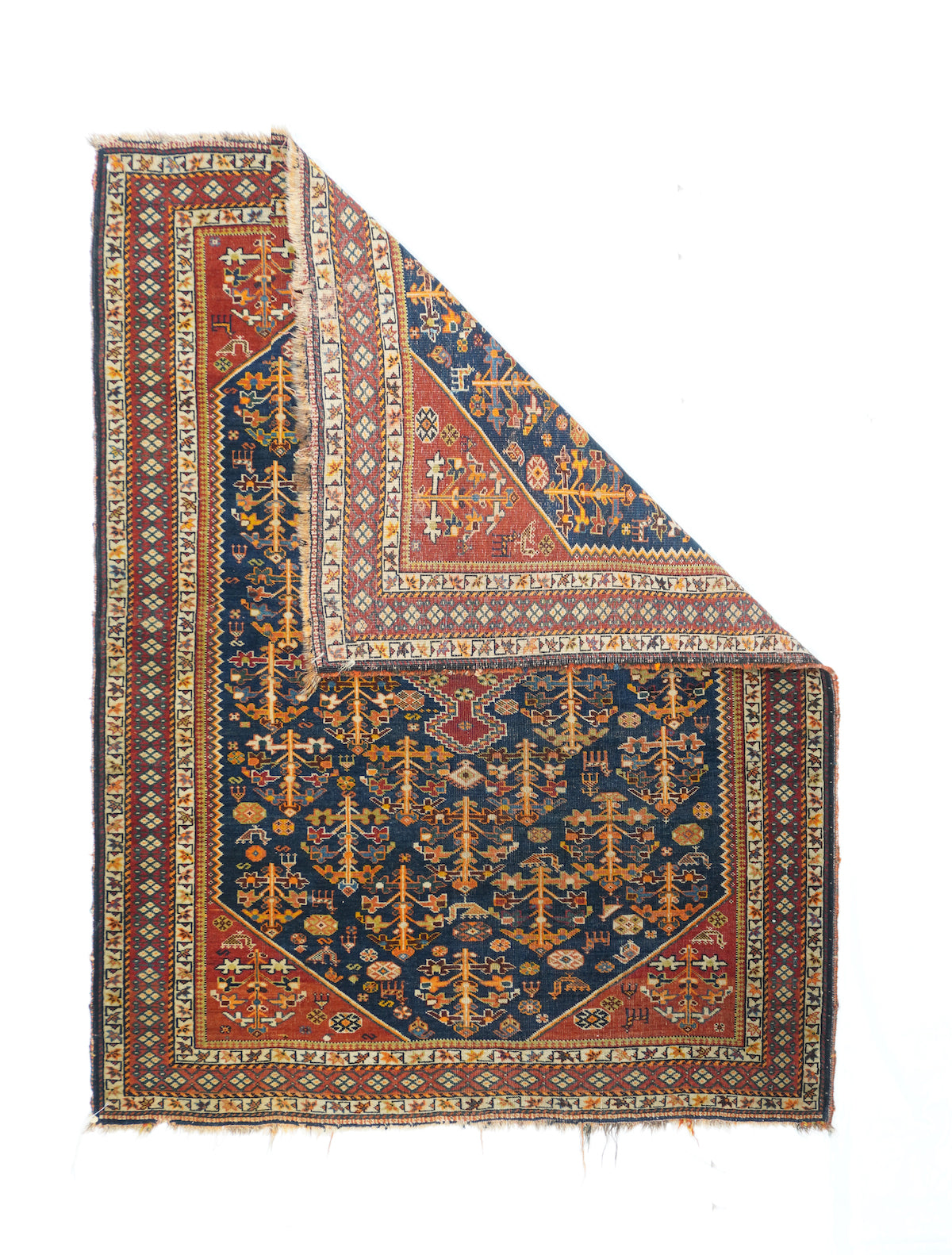 Antique Qashqai Rug 3'8'' x 4'10''