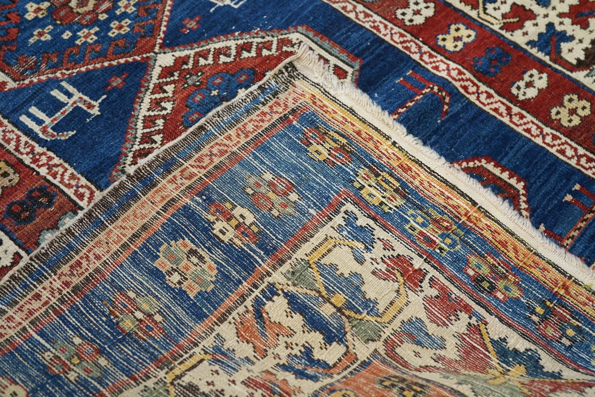 Antique Caucasian Shirvan Rug 3'9'' x 7'3''