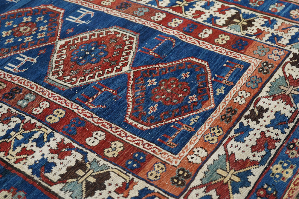 Antique Caucasian Shirvan Rug 3'9'' x 7'3''