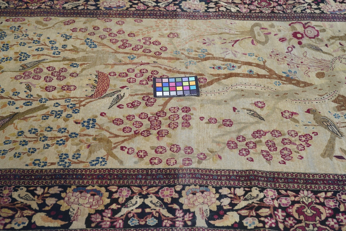 Antique  Isfahan Rug 4'3'' x 6'10''