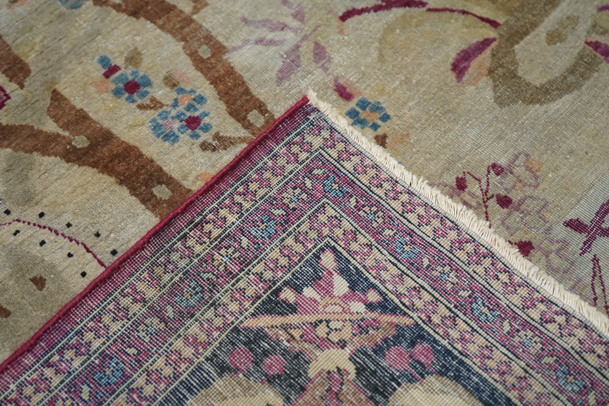 Antique  Isfahan Rug 4'3'' x 6'10''