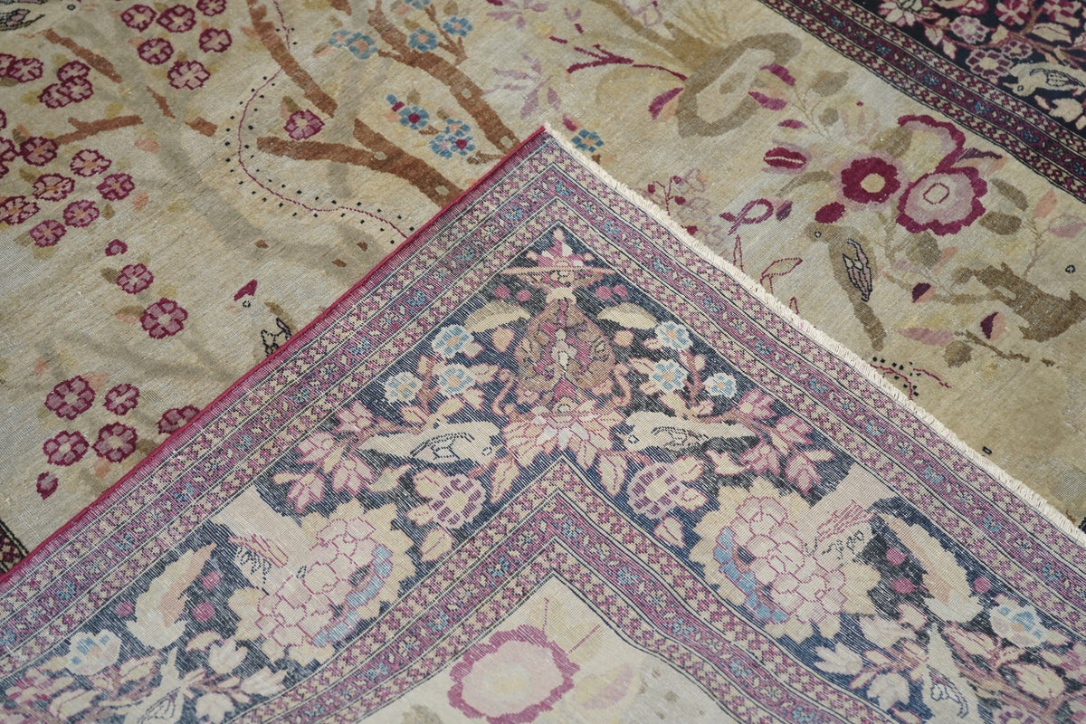 Antique  Isfahan Rug 4'3'' x 6'10''