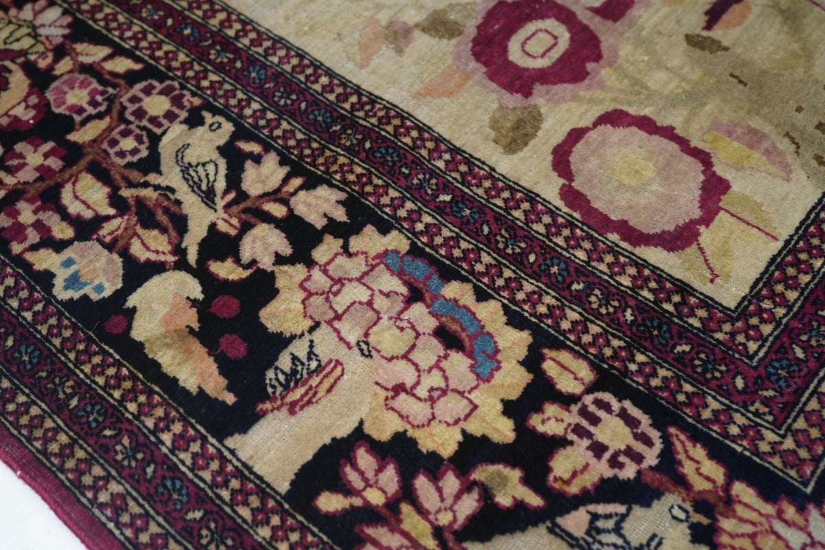 Antique  Isfahan Rug 4'3'' x 6'10''