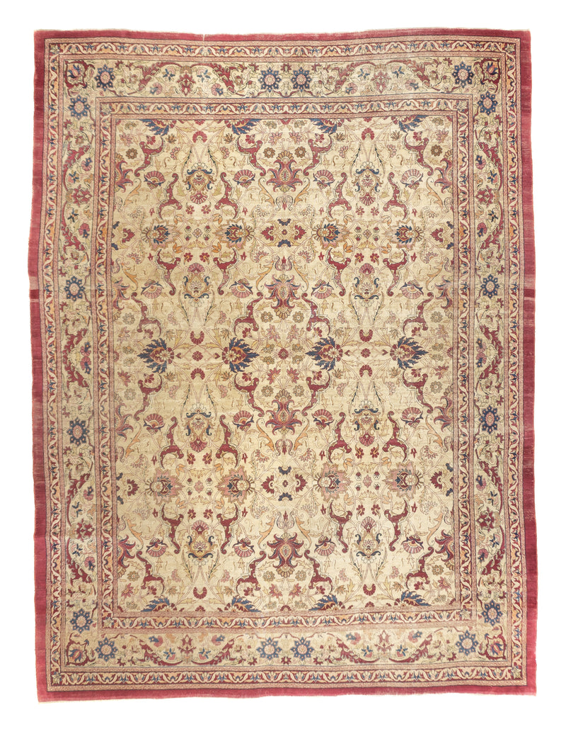 Antique Kerman Rug 10'8'' x 14'1''