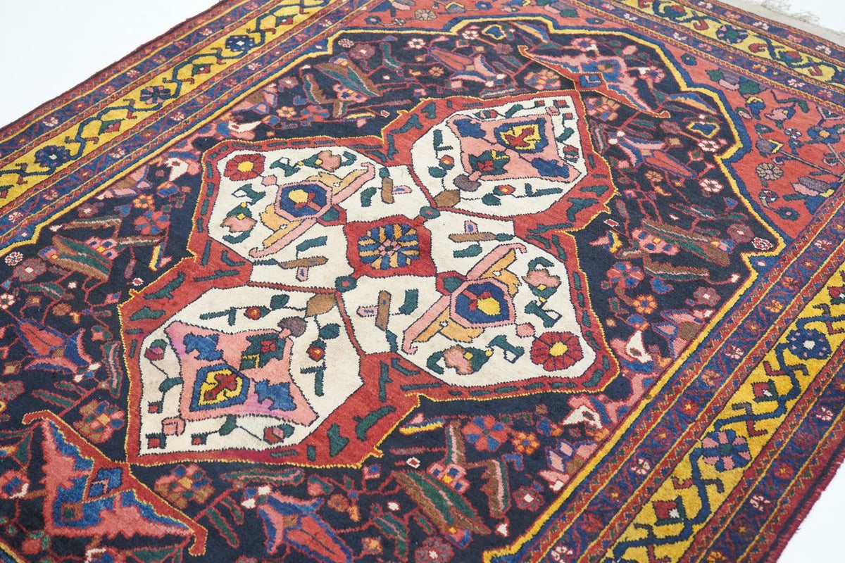 Antique Bakhtiari Rug 5'0'' x 6'4''