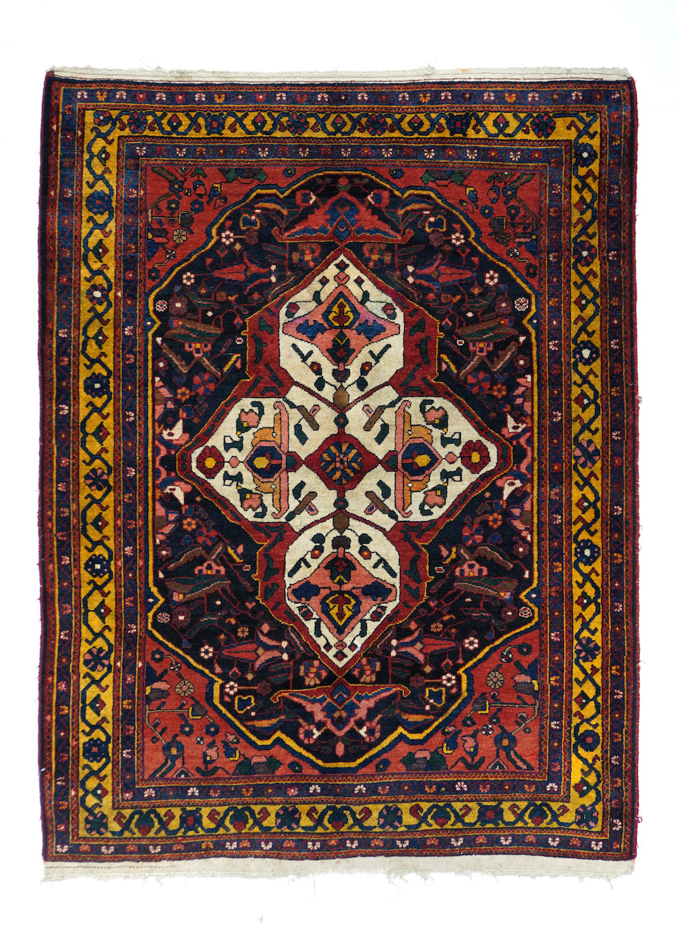 Antique Bakhtiari Rug 5'0'' x 6'4''