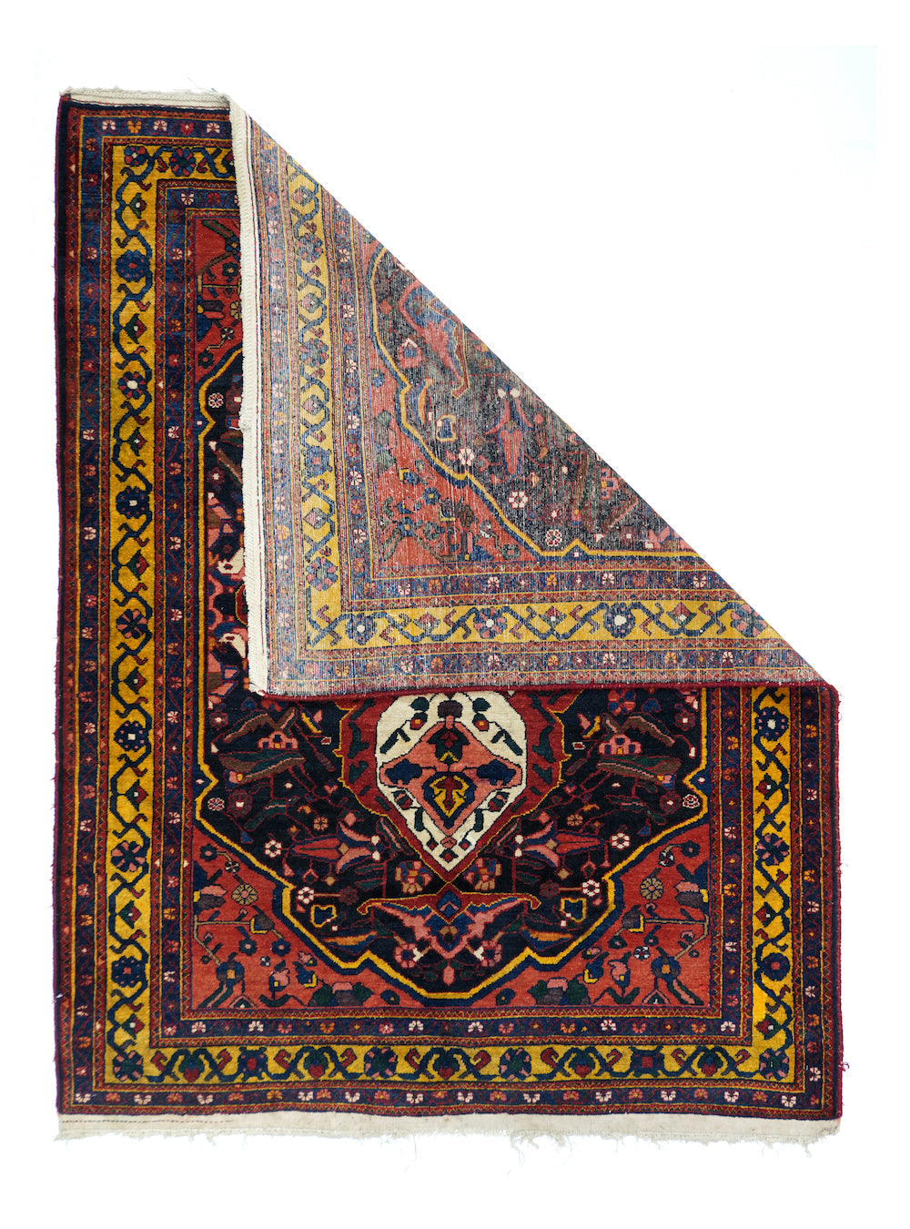 Antique Bakhtiari Rug 5'0'' x 6'4''