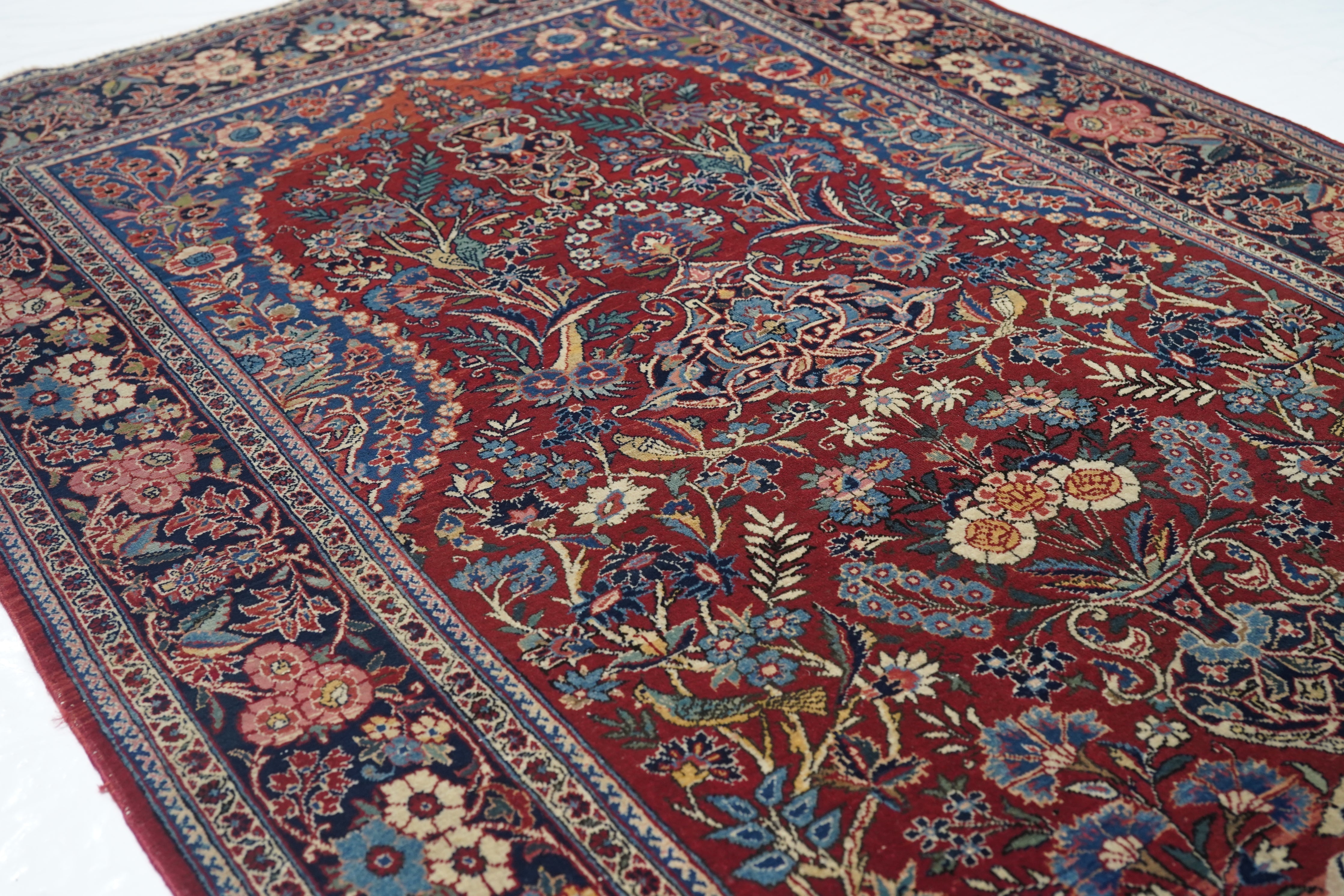 Vintage Kashan Rug 4'4'' x 6'6''