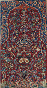 Vintage Kashan Rug 4'4'' x 6'6''
